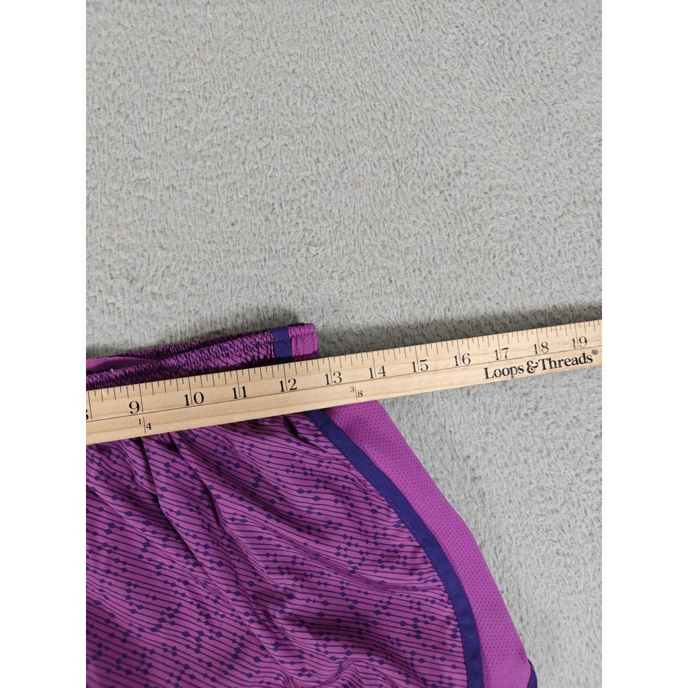 Nike Running Shorts Womens Medium Purple Dri-FIT Tempo Print Liner 719777-565 - Picture 9 of 13